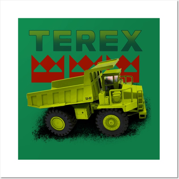 TEREX Trucks USA Wall Art by Midcenturydave